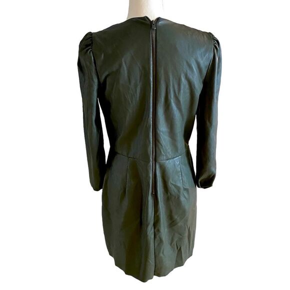 Saylor Veronicka Faux Leather Dress Size Large - Picture 6 of 8